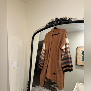 Wishlist Long Cardigan Striped Sweater
